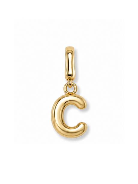 Bubble Initial Clip Charm