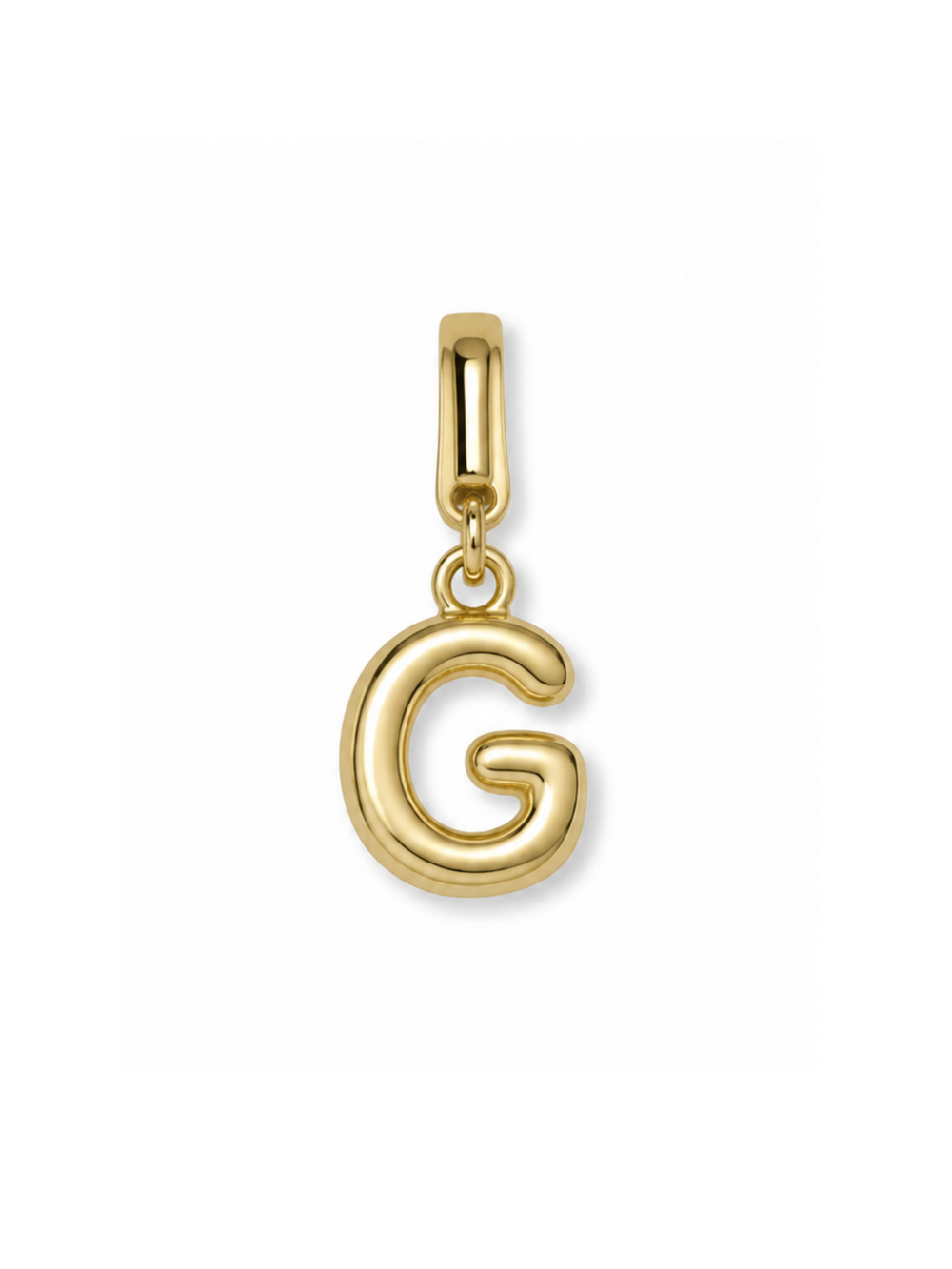 Bubble Initial Clip Charm