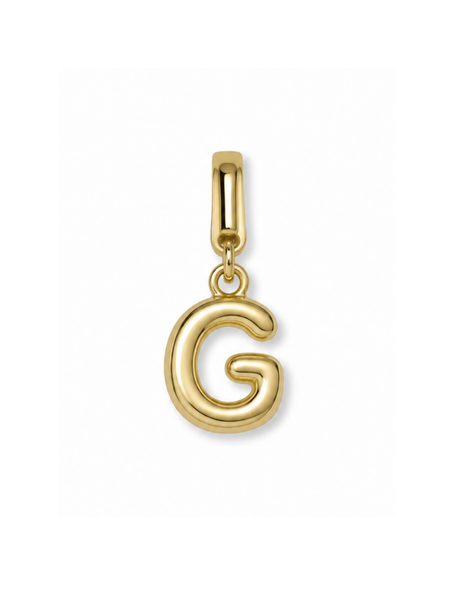 Bubble Initial Clip Charm
