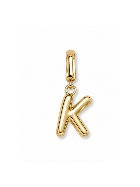 Bubble Initial Clip Charm