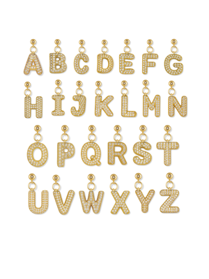 Bubble Letter Grip Charm