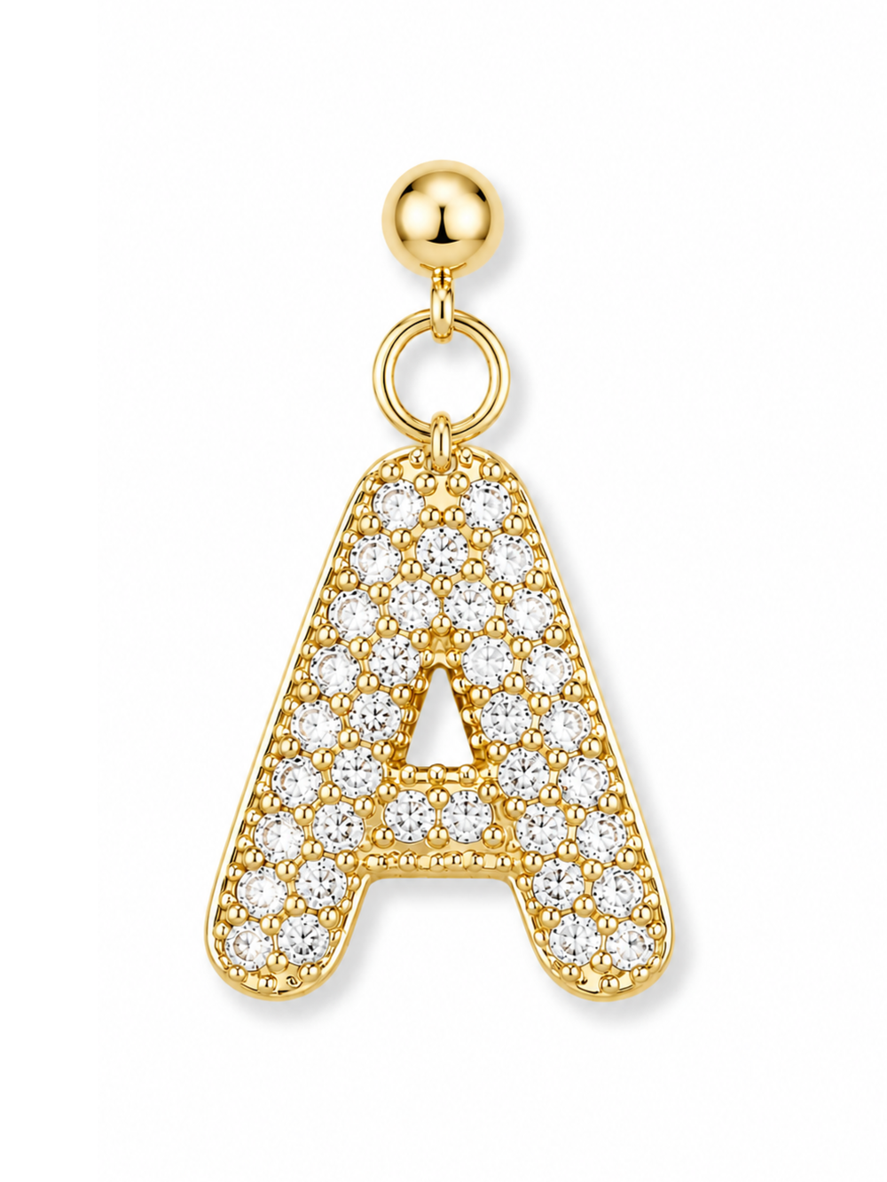 Bubble Letter Grip Charm