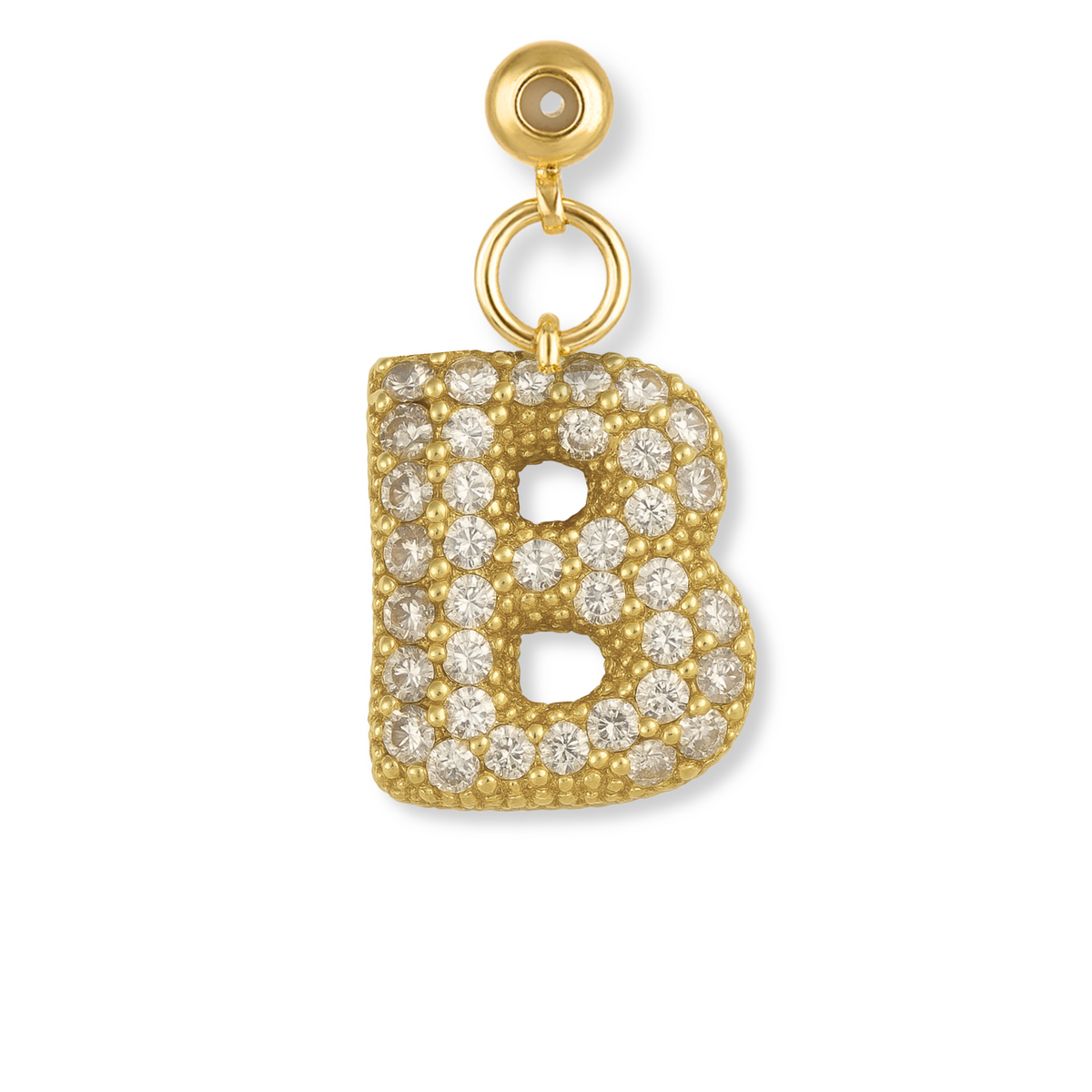 Bubble Letter Grip Charm Letter B – Kinsey Designs
