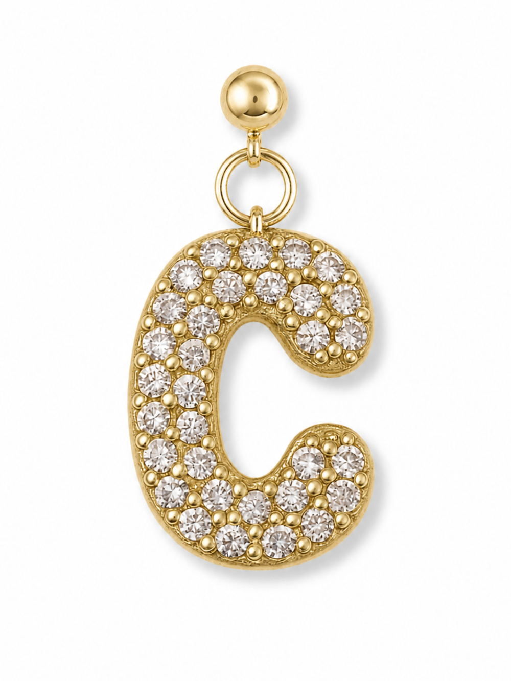 Bubble Letter Grip Charm