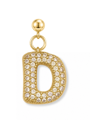 Bubble Letter Grip Charm