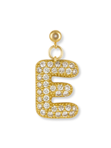 Bubble Letter Grip Charm Letter E