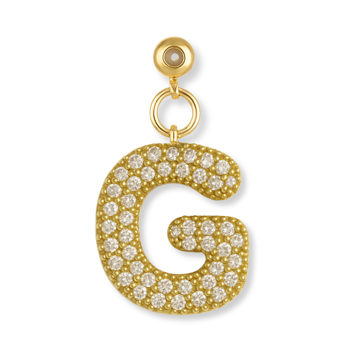 Bubble Letter Grip Charm Letter G – Kinsey Designs