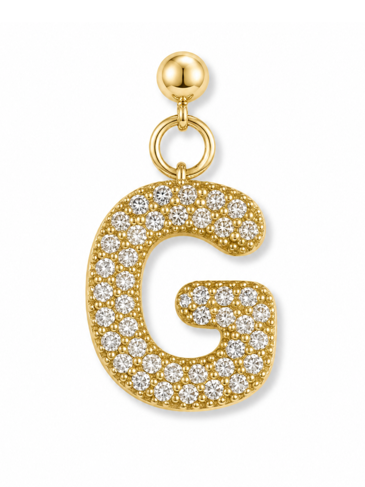Bubble Letter Grip Charm