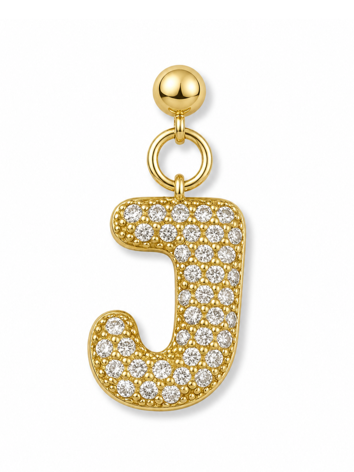 Bubble Letter Grip Charm
