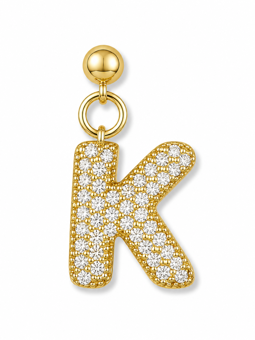 Bubble Letter Grip Charm