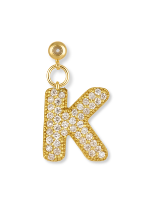 Bubble Letter Grip Charm Letter K