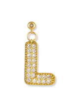Bubble Letter Grip Charm Letter L