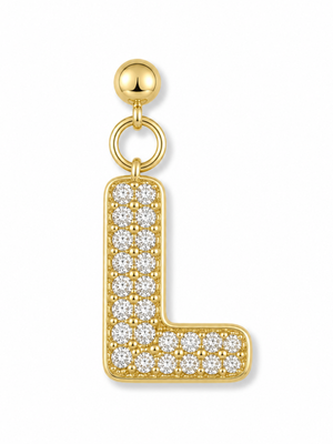 Bubble Letter Grip Charm