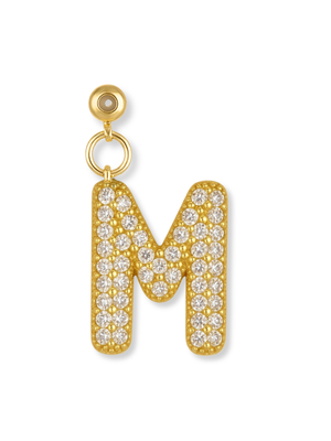 Bubble Letter Grip Charm Letter M