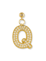 Bubble Letter Grip Charm Letter Q