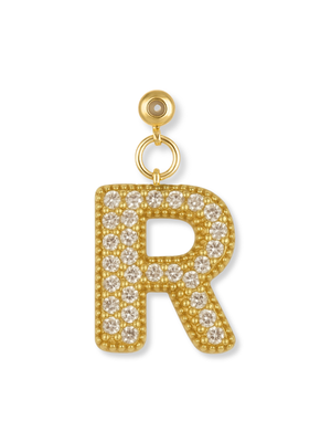 Bubble Letter Grip Charm Letter R
