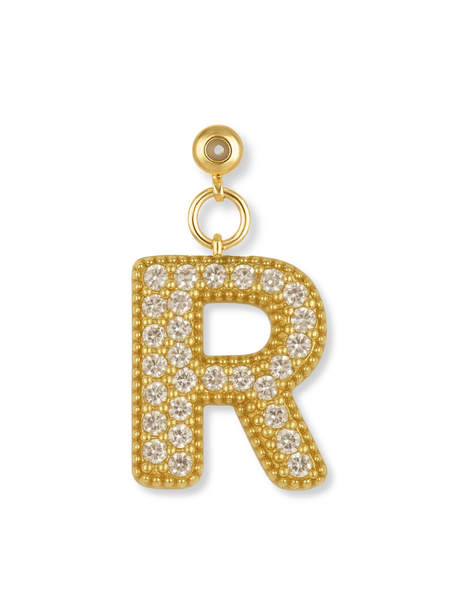 Bubble Letter Grip Charm