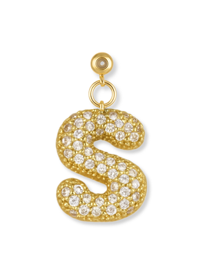 Bubble Letter Grip Charm Letter S