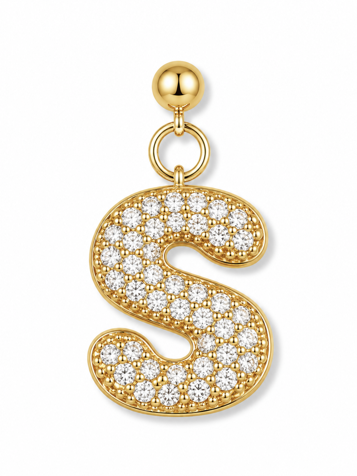 Bubble Letter Grip Charm