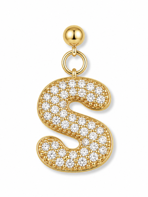 Bubble Letter Grip Charm