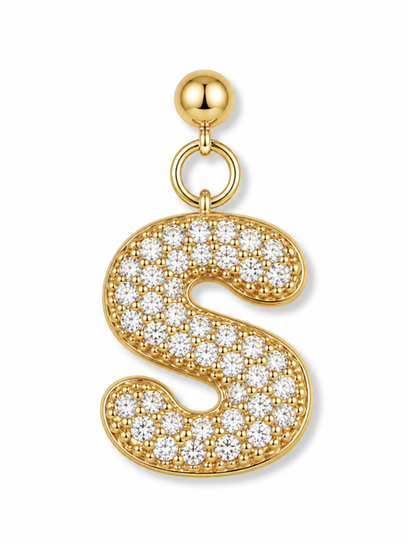 Bubble Letter Grip Charm