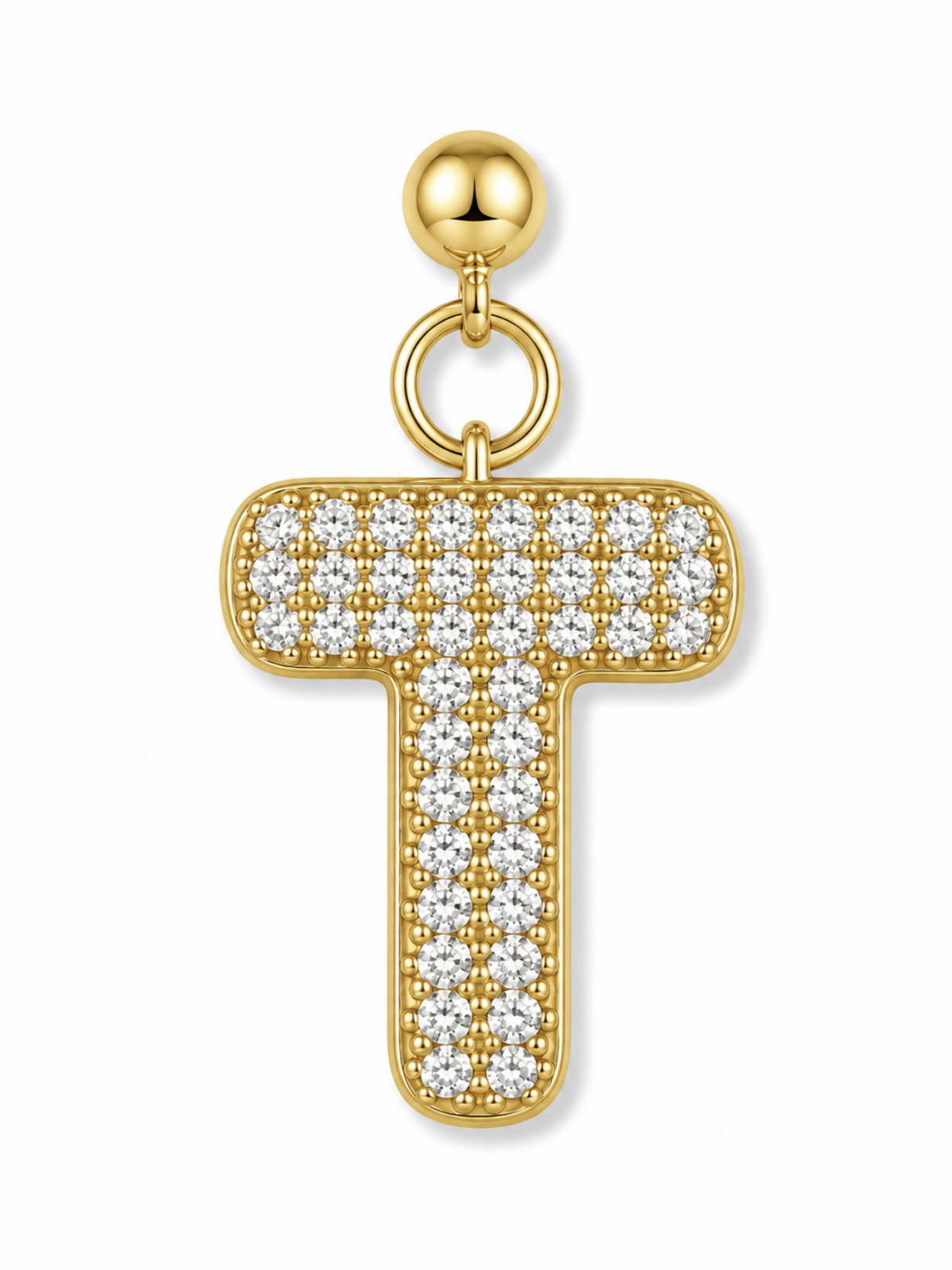 Bubble Letter Grip Charm
