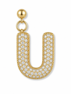 Bubble Letter Grip Charm