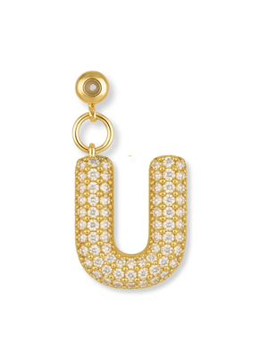Bubble Letter Grip Charm Letter U