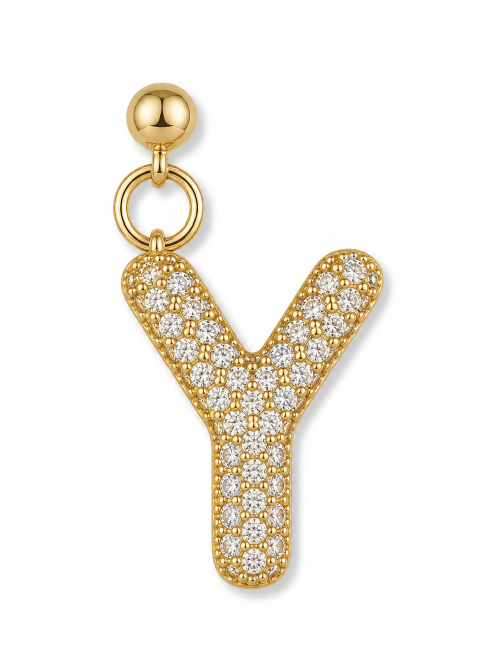 Bubble Letter Grip Charm