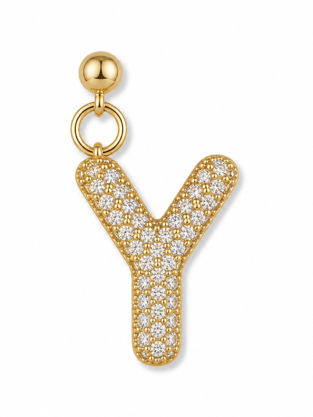 Bubble Letter Grip Charm