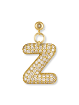 Bubble Letter Grip Charm Letter Z