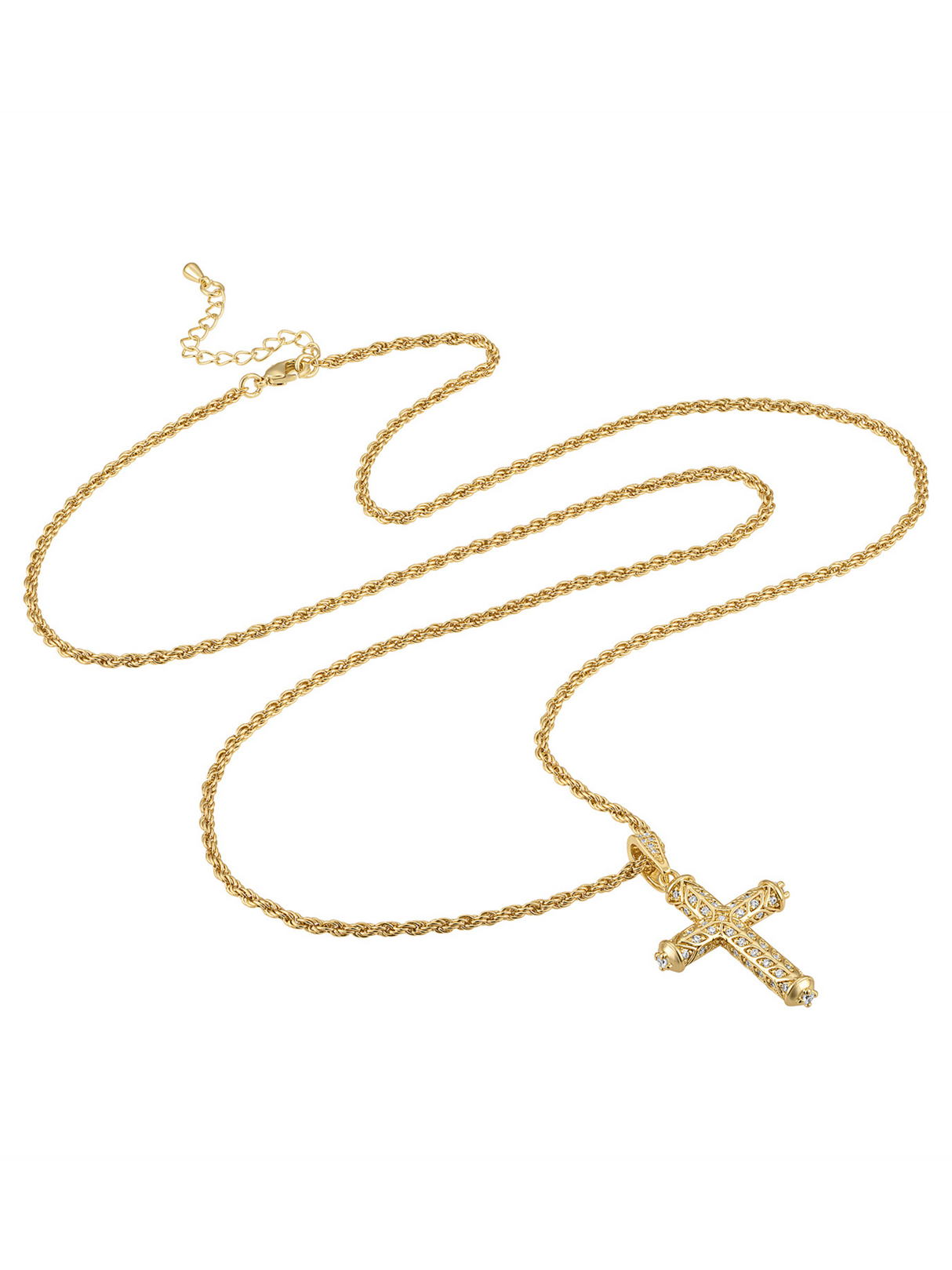 Bernadette Long Cross Necklace