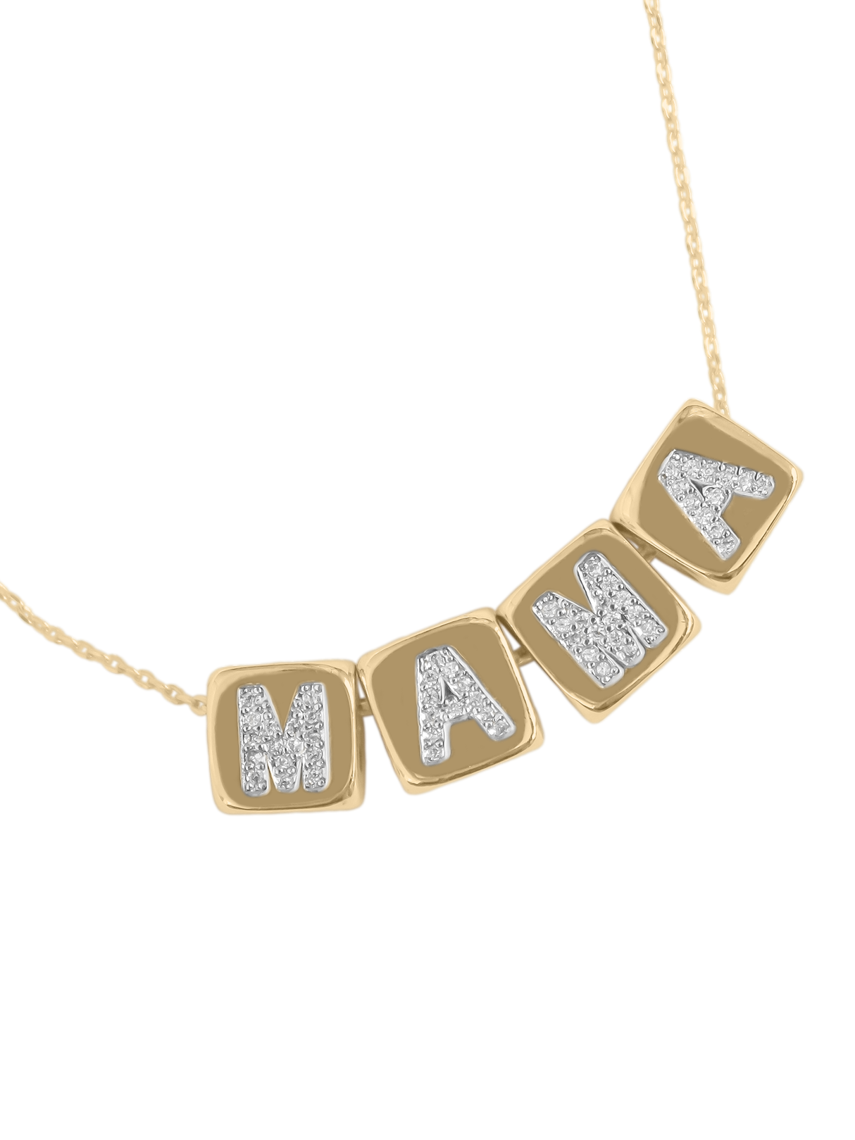 Block Necklace - MAMA