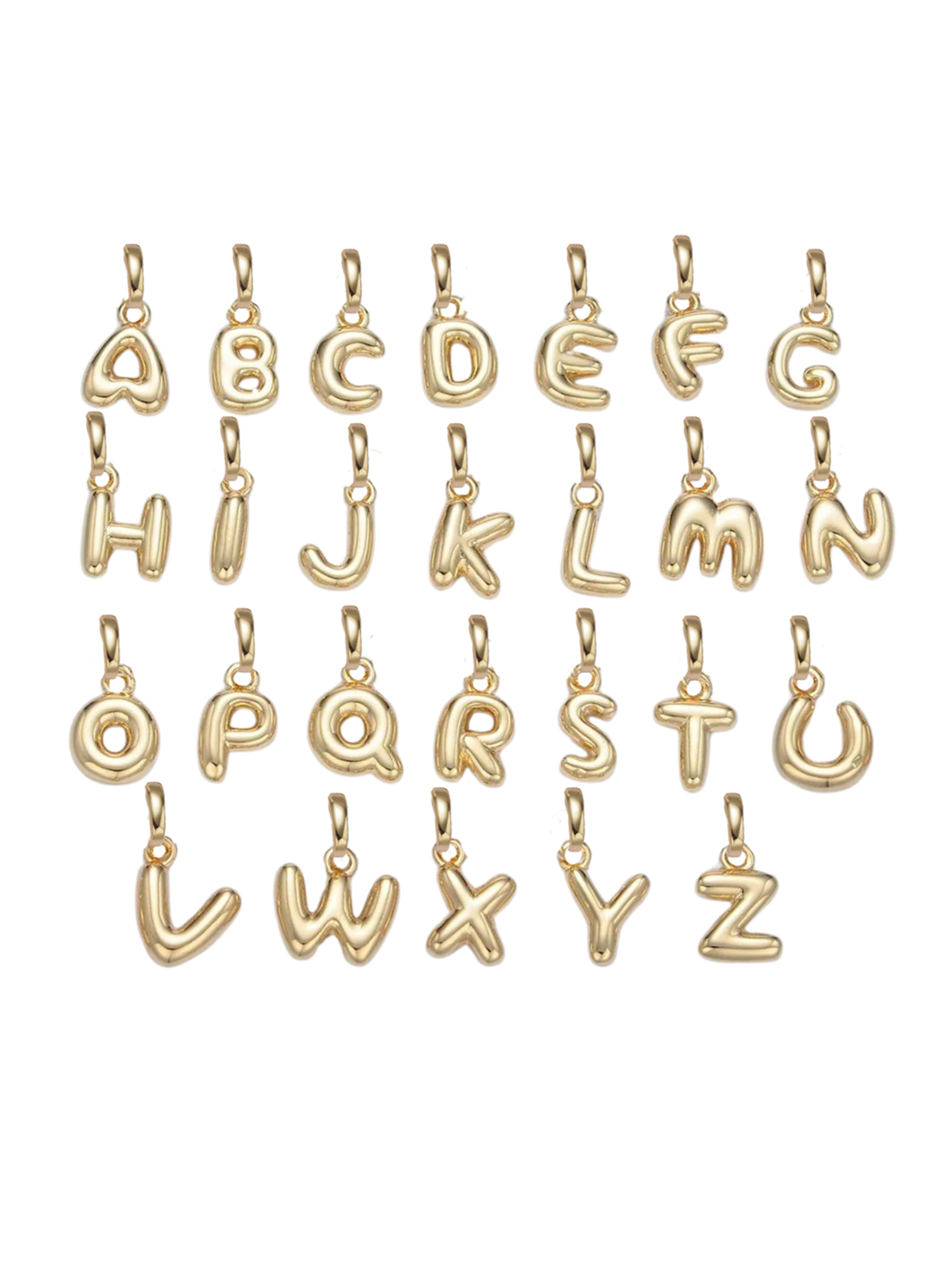 Bubble Initial Clip Charm