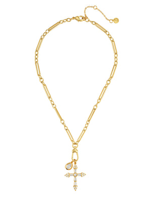 Campbell Cross Double Pendant Necklace