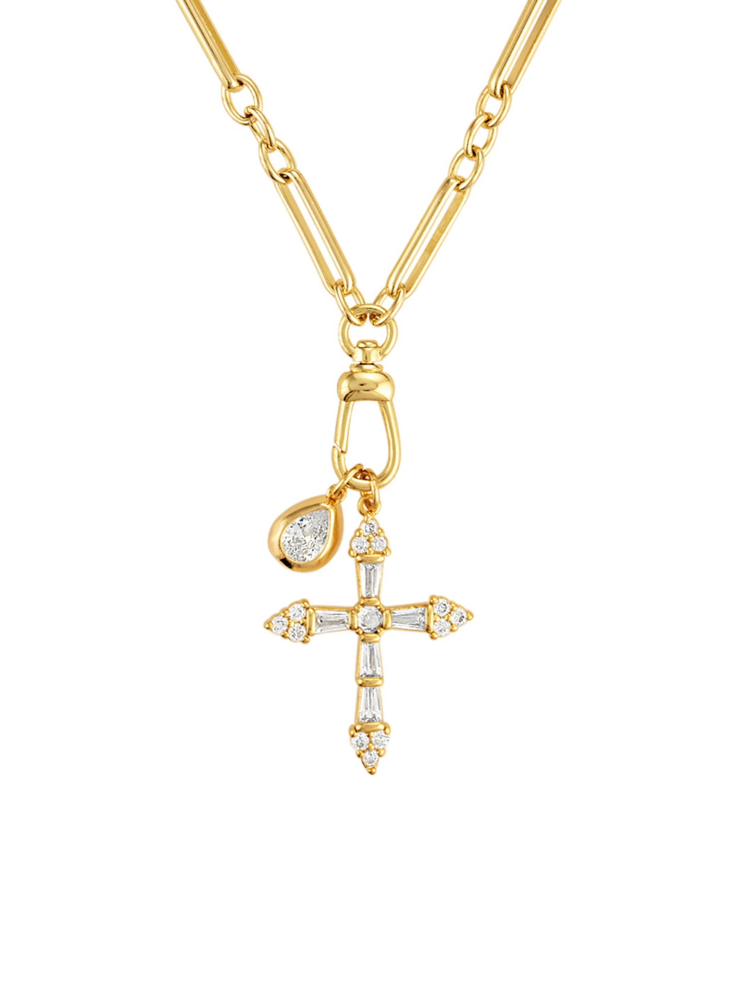 Campbell Cross Double Pendant Necklace