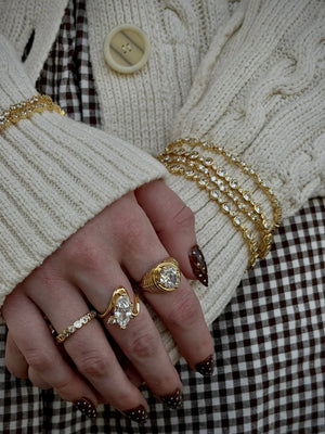 Carter Bezel Tennis Bracelet