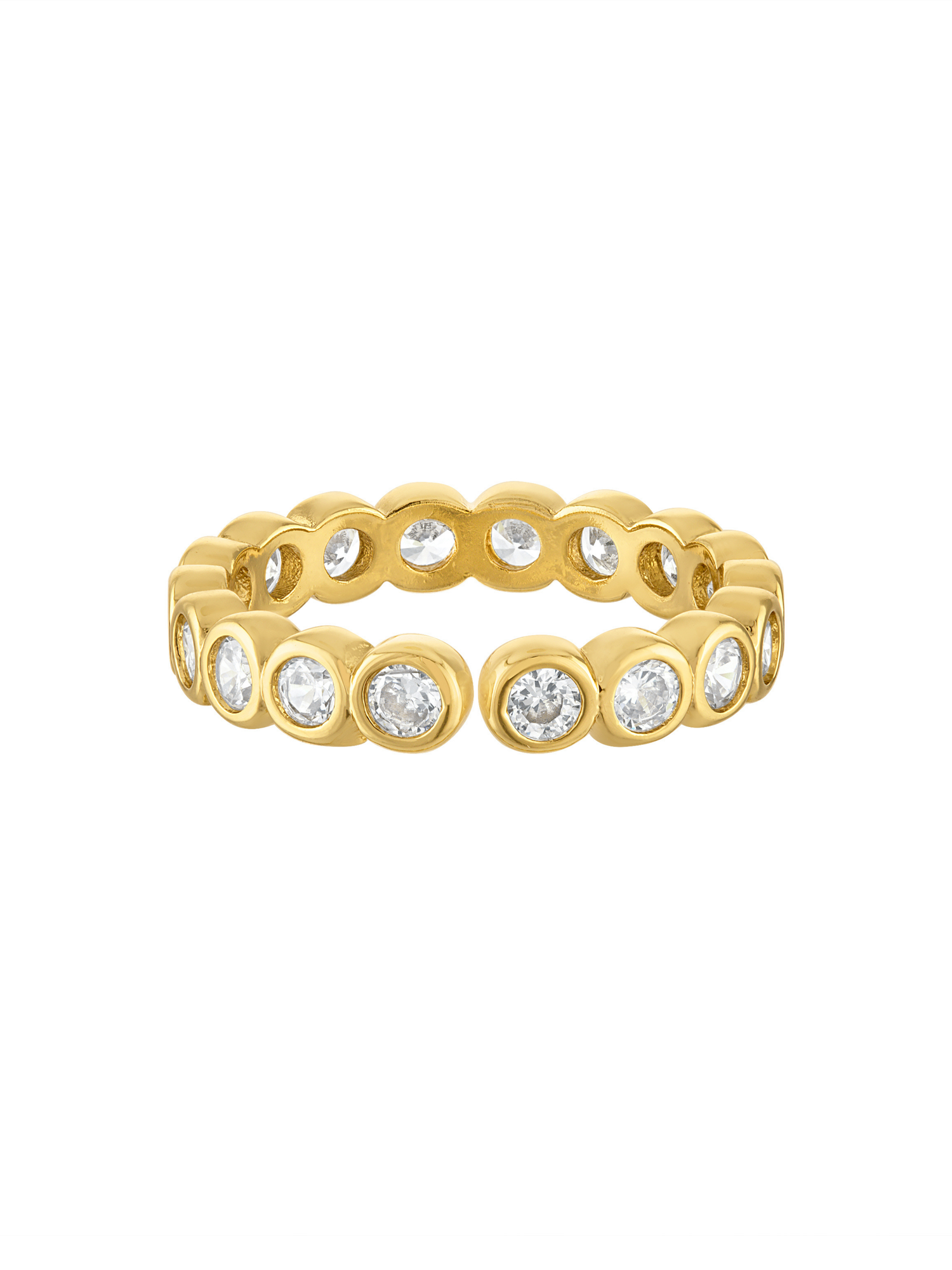 Cece Bezel Circle Ring
