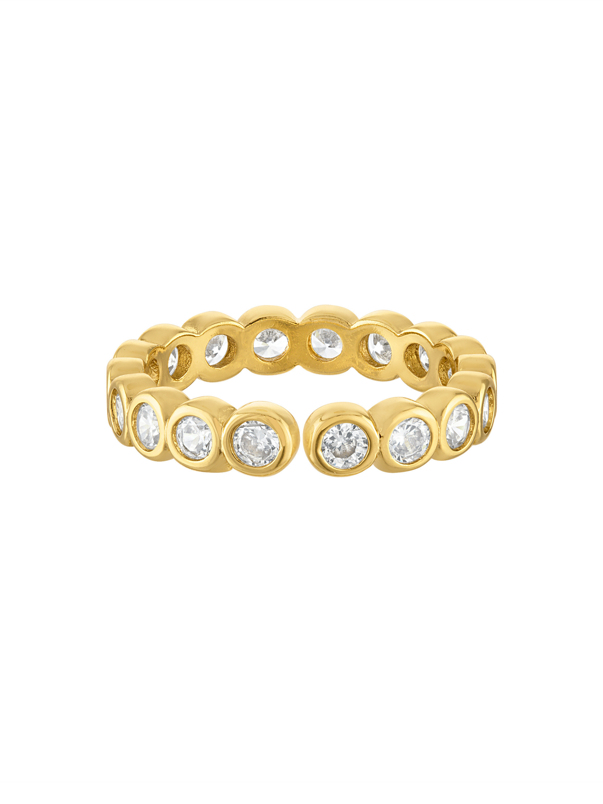 Cece Bezel Circle Ring