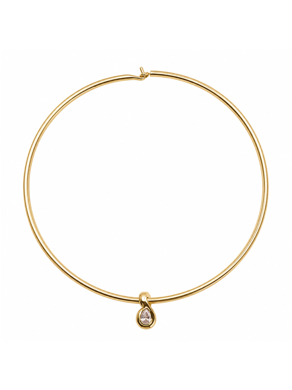 Clara Twist Pendant Collar Necklace