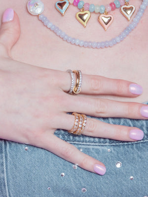 Raleigh Mixed Metal Interlock Ring