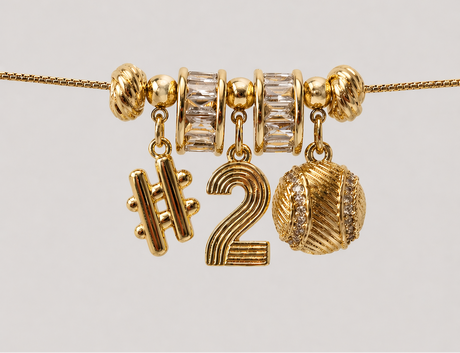 Number Symbol Grip Charm