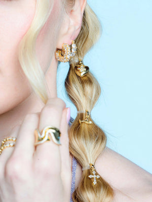 Jenna Pave Hoop Earring