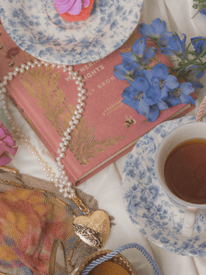 Eleanor Heart Locket Pearl Necklace