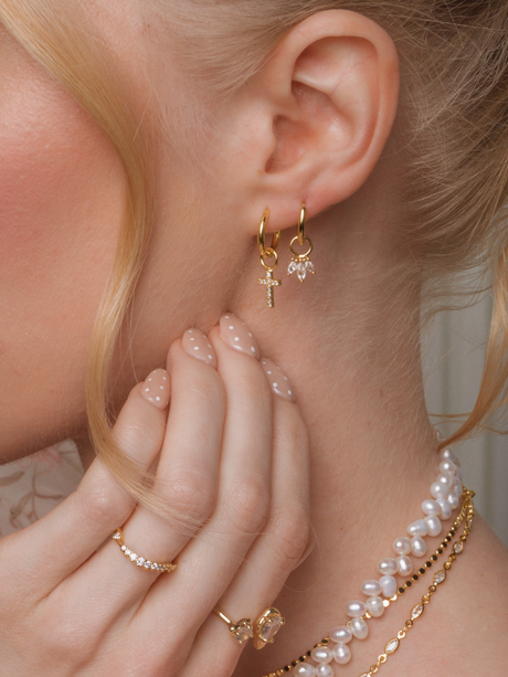 Faith Huggie Earring