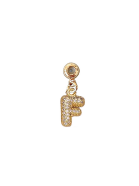 Bubble Letter Grip Charm