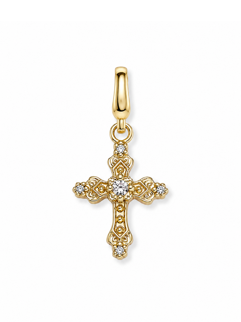 Gilded Cross Clip Charm