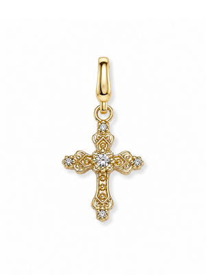 Gilded Cross Clip Charm