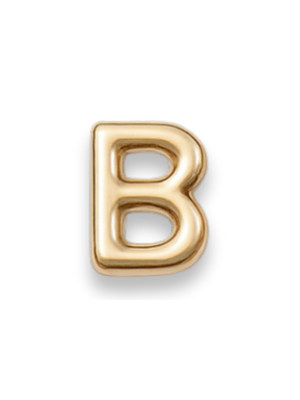 Gold Letter Slide Charms Letter B
