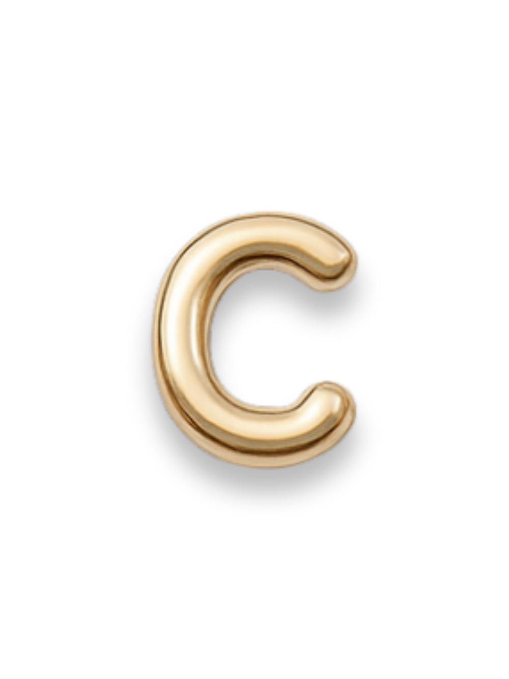 Gold Letter Slide Charms Letter C